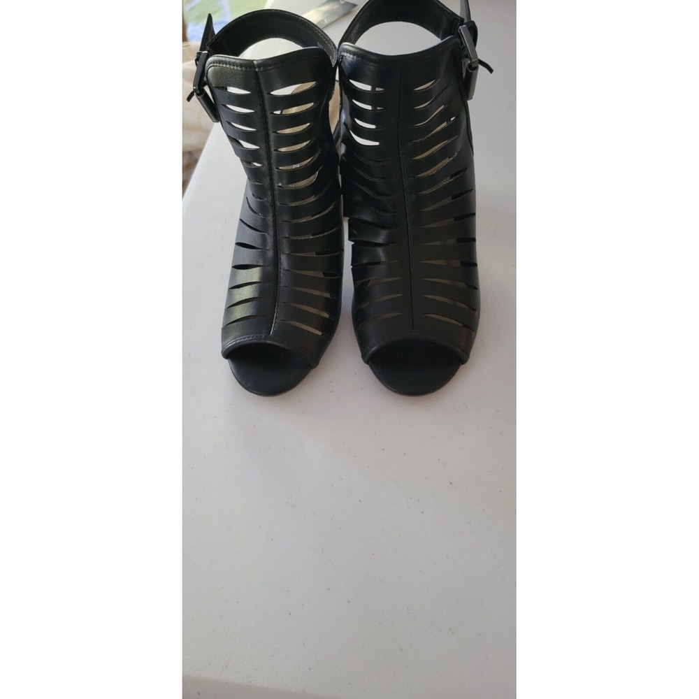 Chinese Laundry Sandals Black Chunky Heel Ankle Strap Gladiator Style Size 8.5